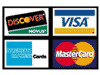 Visa/MasterCard/Discover accepted
